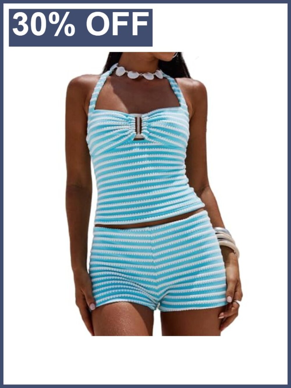 Knit 2 Piece Set Sleeveless Top Bodycon Shorts Lounge Beach Outfit